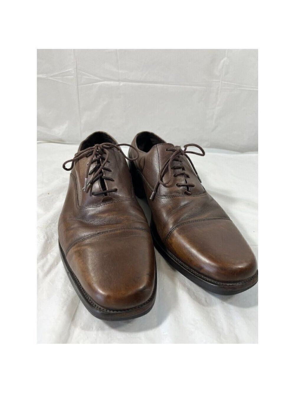 Cole Haan Brown Leather Cap Toe Oxfords Men's 10
